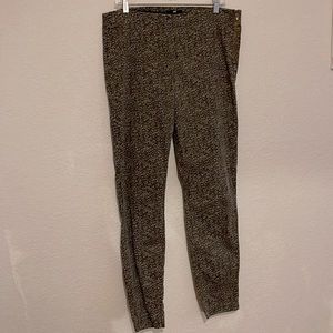 H&M pattern pants brown size 14